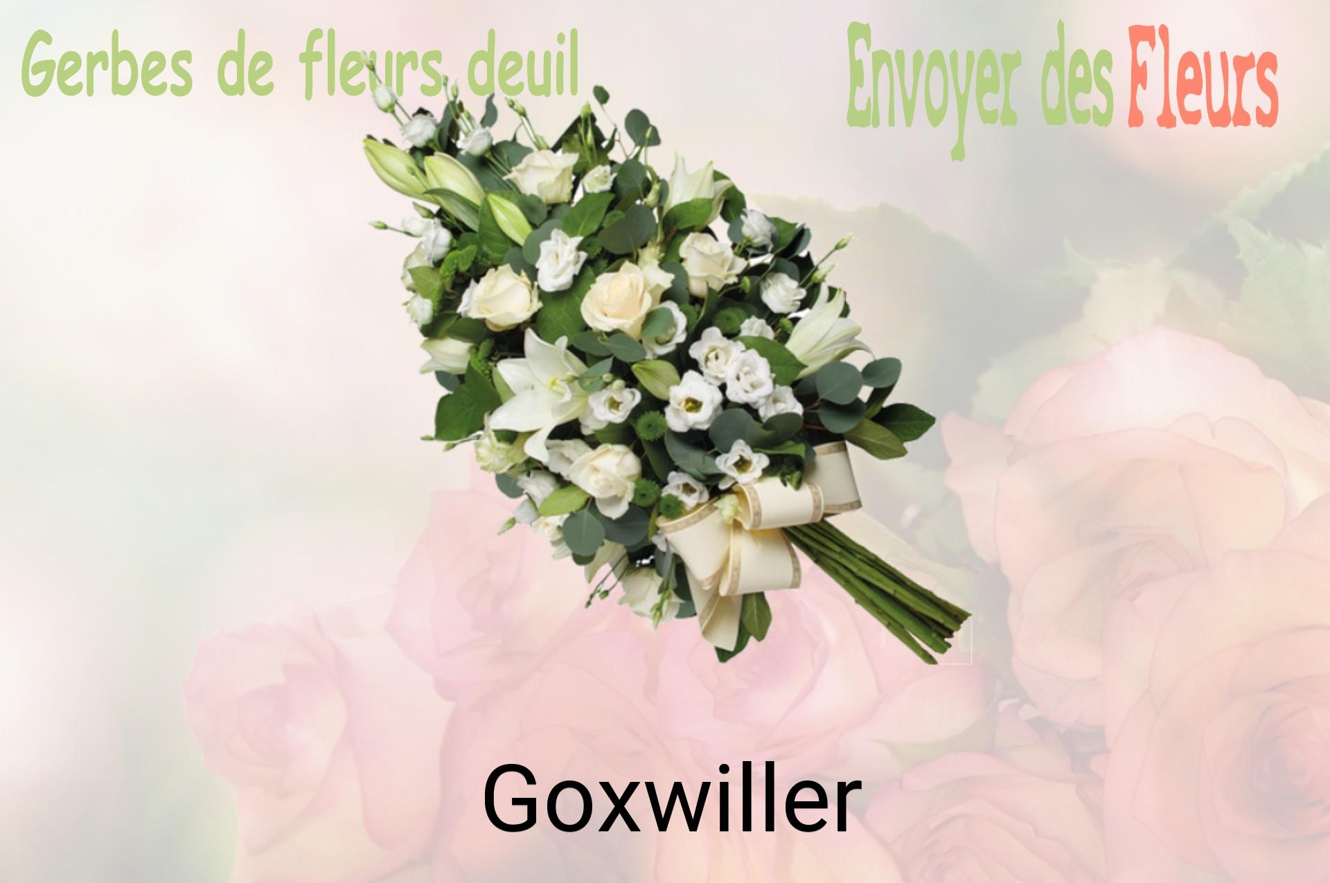 Gerbe de fleurs de deuil livrée à Goxwiller